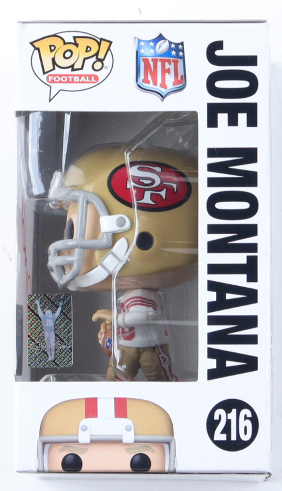 Joe Montana Signed 49ers #216 Funko Pop! Vinyl Figure (Montana) at PristineAuction.com Joe Montana Signed 49ers #216 Funko Pop! Vinyl Figure (Montana) at PristineAuction.com