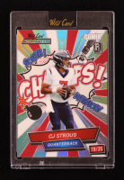 CJ Stroud 2023 Wild Card Alumination Comix Rainbow Silver #ACCS #19/35 RC at PristineAuction.com