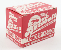 1989 Topps Traded Baseball Complete Set of (132) Cards with Ken Griffey Jr. #41T RC, Randy Johnson #57T, Kenny Rogers #104T RC, Nolan Ryan #106T at PristineAuction.com