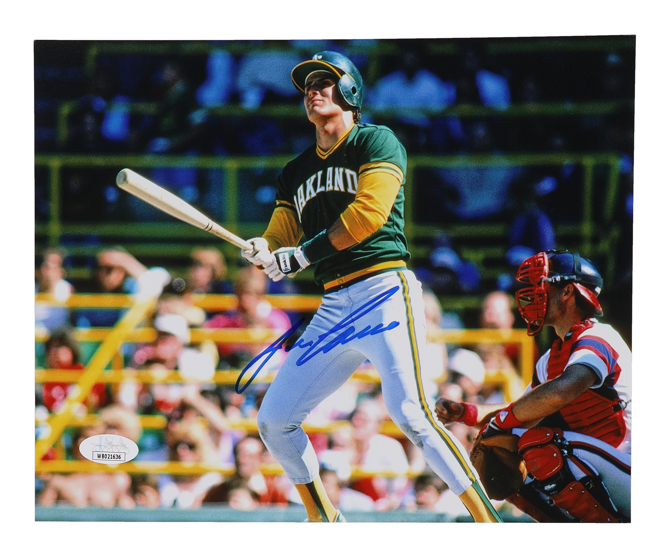 Jose Canseco Signed Athletics 8x10 Photo (JSA) at PristineAuction.com Jose Canseco Signed Athletics 8x10 Photo (JSA) at PristineAuction.com