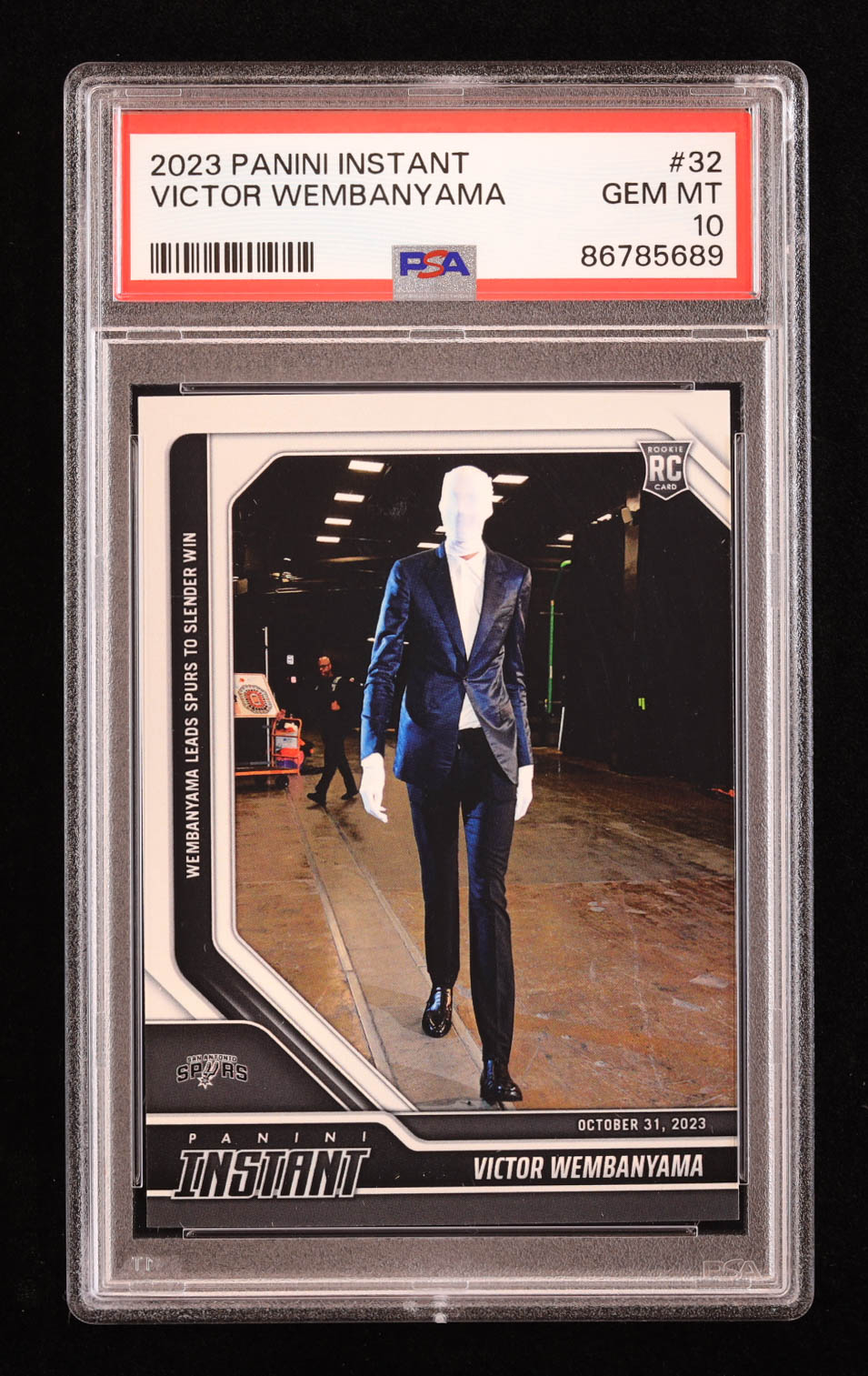 Victor Wembanyama 2023-24 Panini Instant #32 RC (PSA 10) at PristineAuction.com Victor Wembanyama 2023-24 Panini Instant #32 RC (PSA 10) at PristineAuction.com