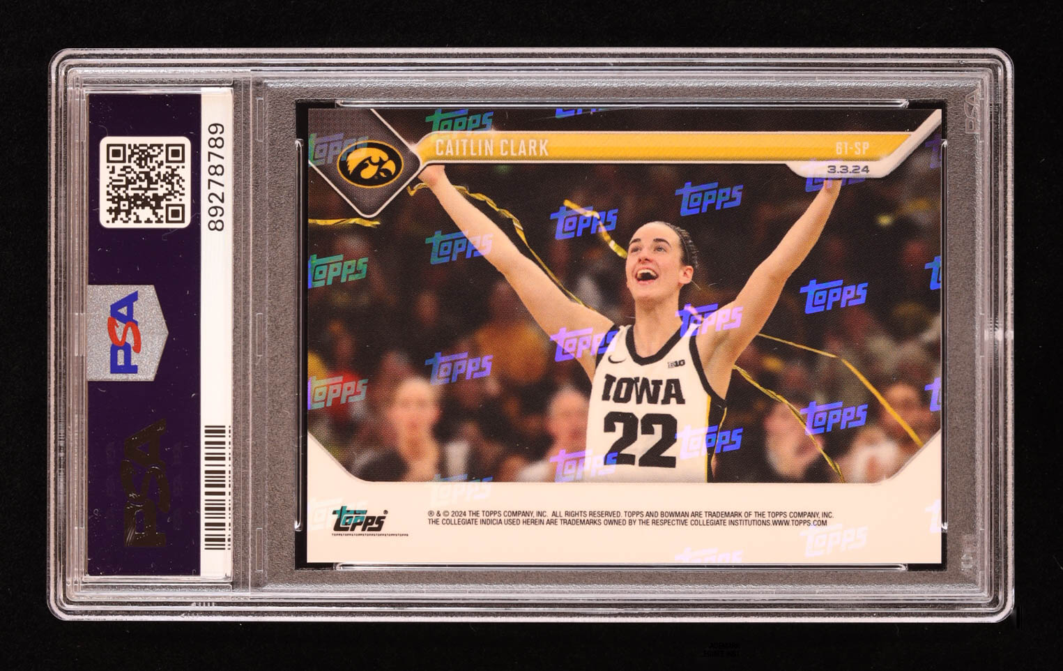 Caitlin Clark 2023-24 Bowman University Now #61SP / '88 Record Breaker Red (PSA 10) at PristineAuction.com Caitlin Clark 2023-24 Bowman University Now #61SP / '88 Record Breaker Red (PSA 10) at PristineAuction.com