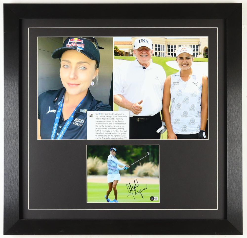 Lexi Thompson Signed Custom Framed Photo Display (Beckett) | Pristine ...