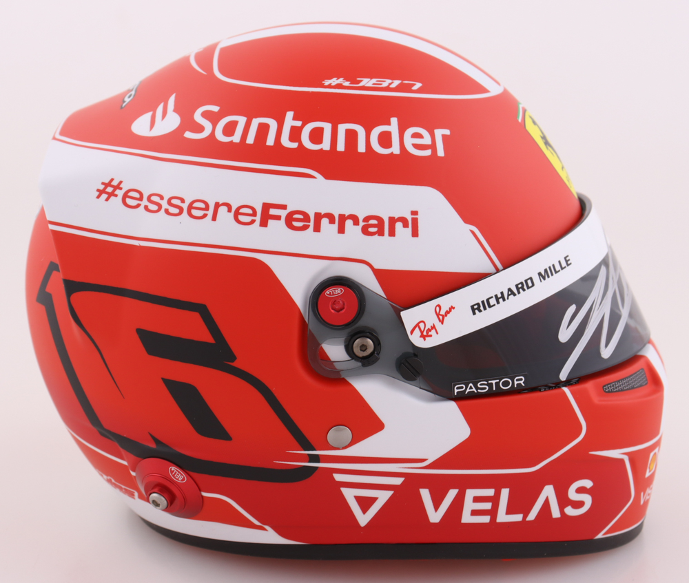 Charles Leclerc Signed Ferrari Formula 1 Mini Helmet (Beckett) at PristineAuction.com Charles Leclerc Signed Ferrari Formula 1 Mini Helmet (Beckett) at PristineAuction.com