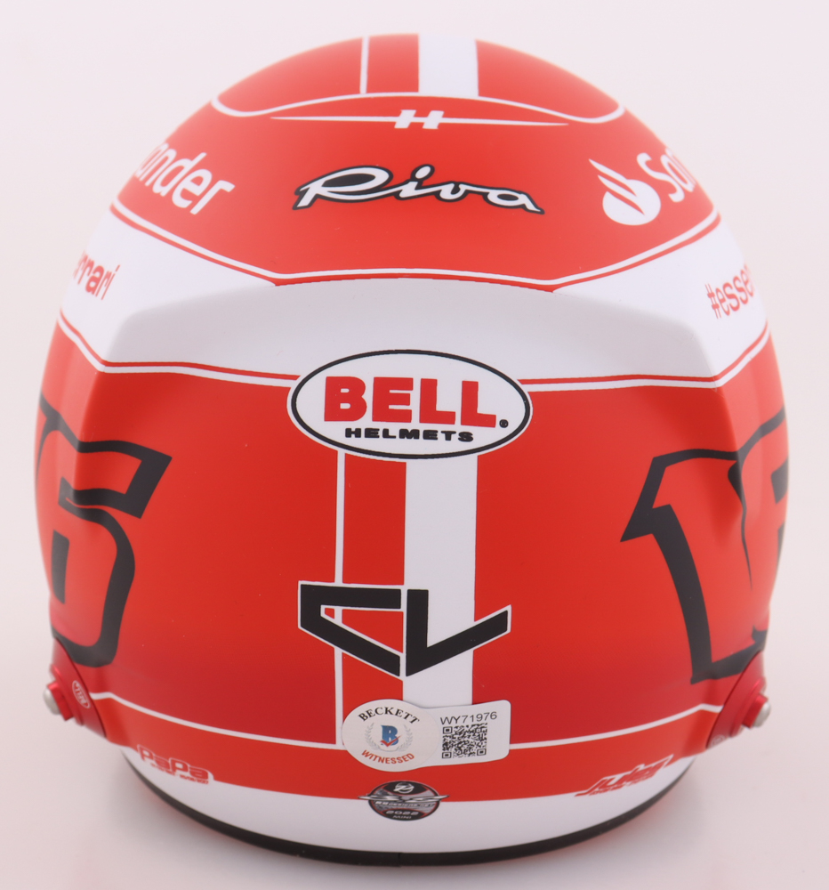 Charles Leclerc Signed Ferrari Formula 1 Mini Helmet (Beckett) at PristineAuction.com Charles Leclerc Signed Ferrari Formula 1 Mini Helmet (Beckett) at PristineAuction.com
