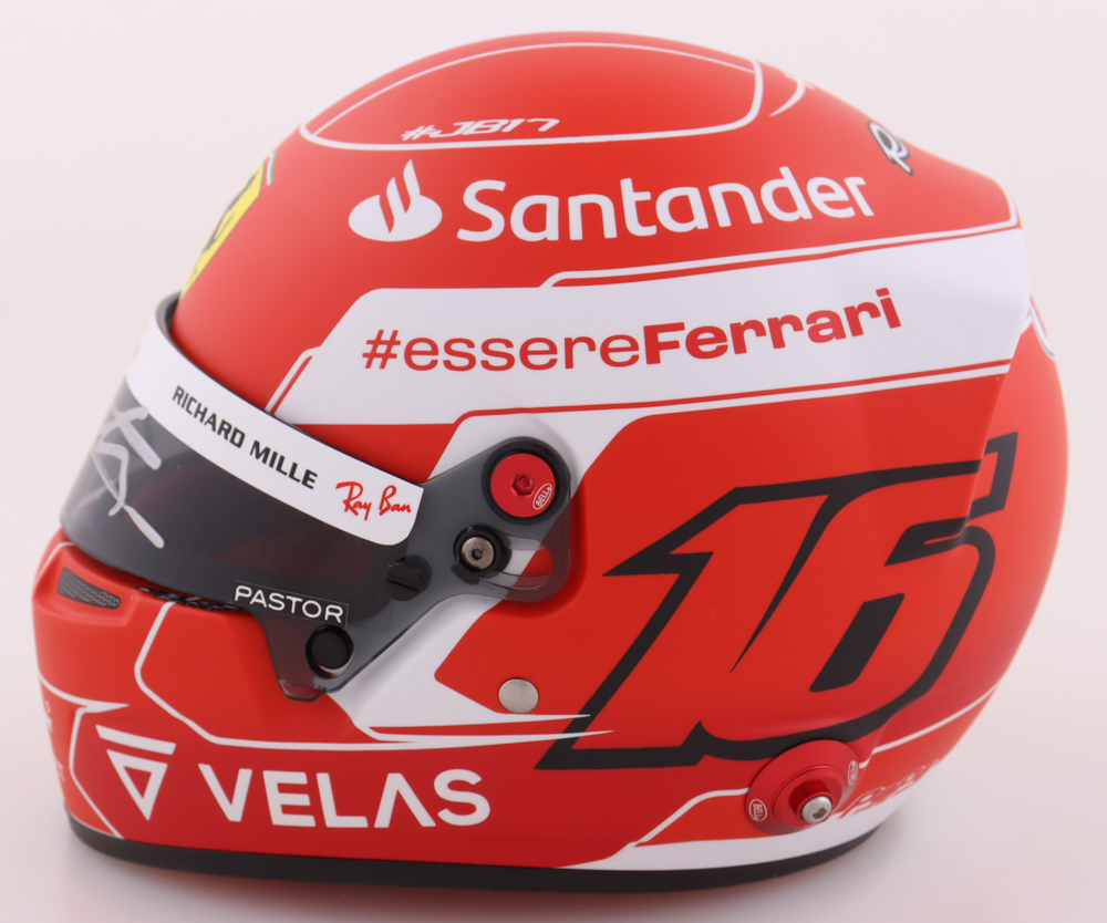 Charles Leclerc Signed Ferrari Formula 1 Mini Helmet (Beckett) at PristineAuction.com Charles Leclerc Signed Ferrari Formula 1 Mini Helmet (Beckett) at PristineAuction.com