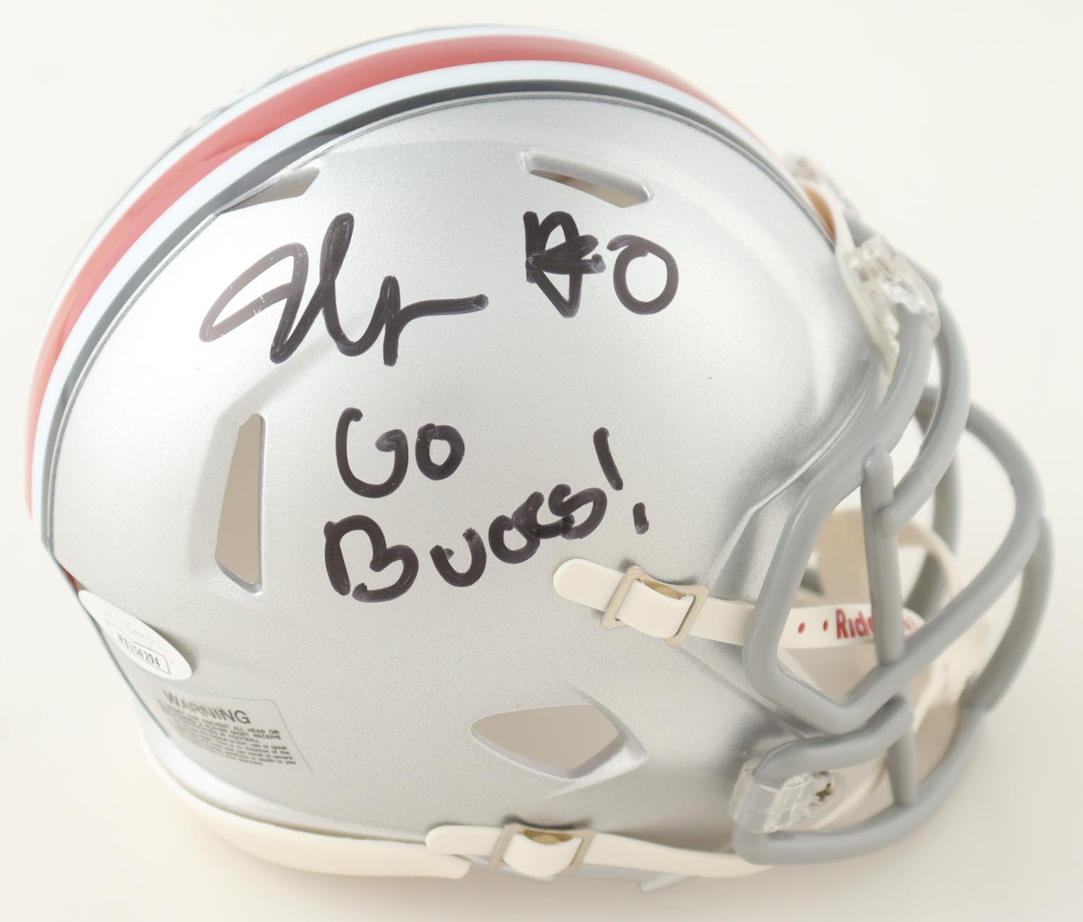 Jonathon Cooper Signed Ohio State Buckeyes Speed Mini Helmet Inscribed "Go Bucks!" (JSA) at PristineAuction.com Jonathon Cooper Signed Ohio State Buckeyes Speed Mini Helmet Inscribed "Go Bucks!" (JSA) at PristineAuction.com