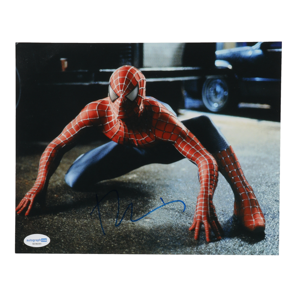 Photo Signée Tom Holland & Tobey Maguire - Belle 8x10 Avec COA Authentique