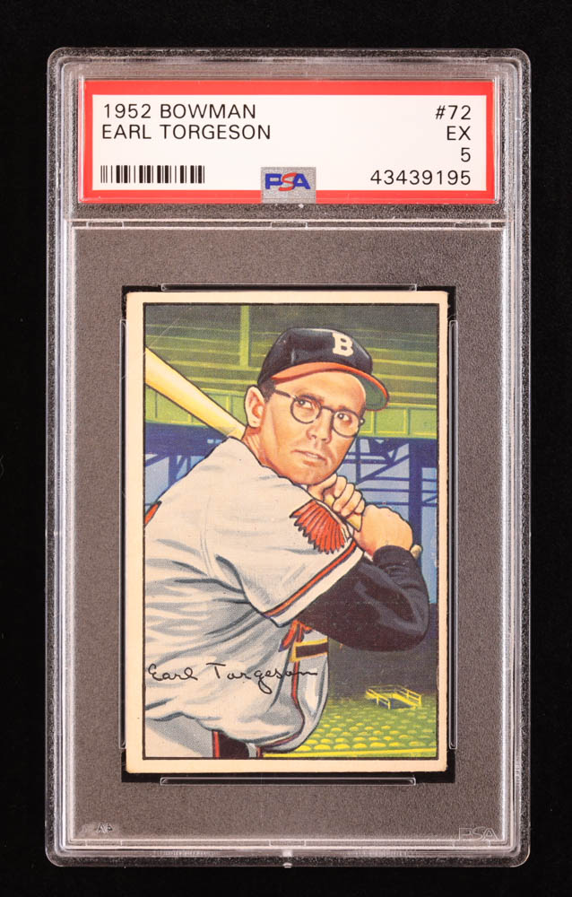 Earl Torgeson 1952 Bowman #72 (PSA 5) at PristineAuction.com Earl Torgeson 1952 Bowman #72 (PSA 5) at PristineAuction.com