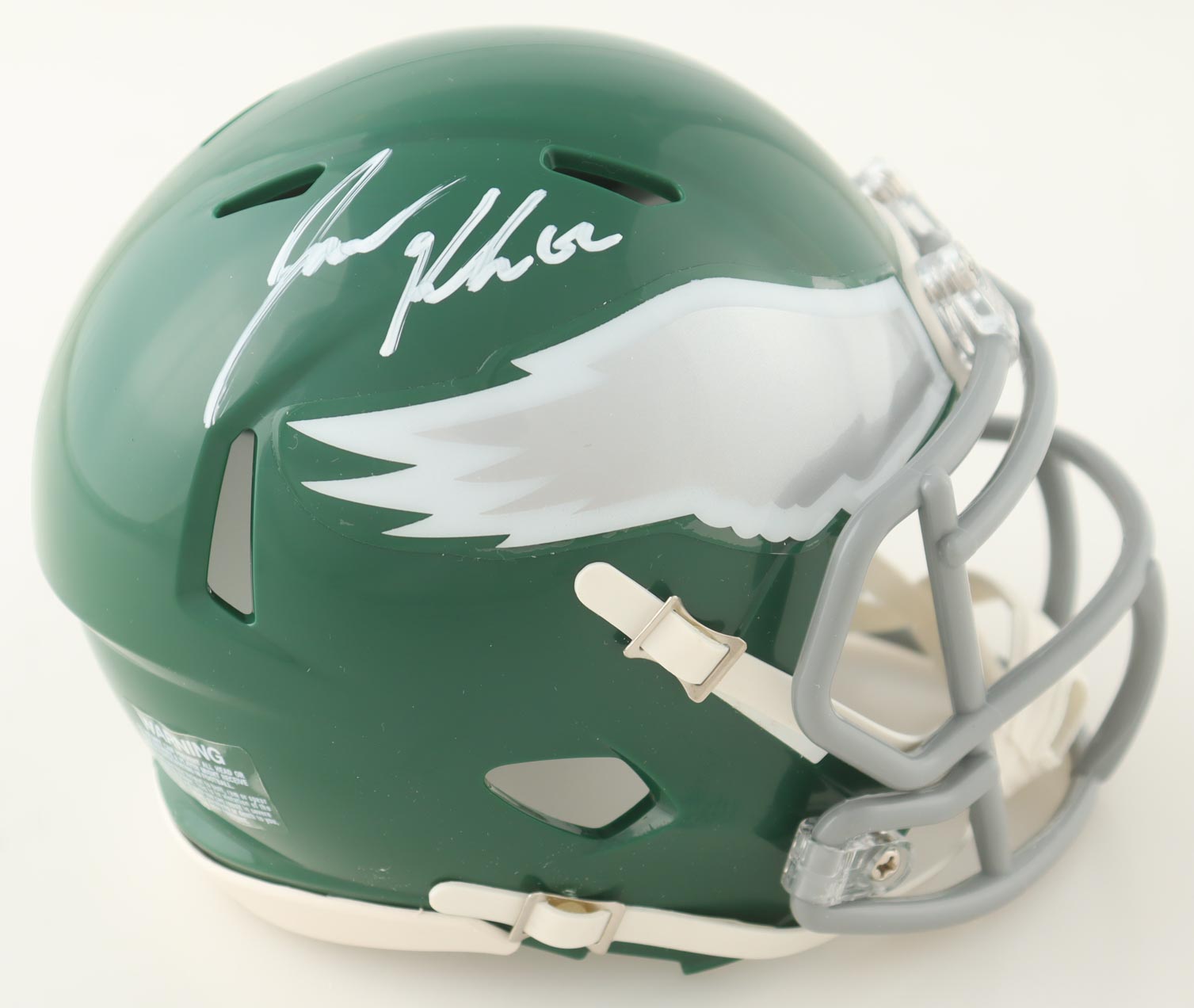 Jason Kelce Signed Eagles Speed Mini Helmet (PSA) at PristineAuction.com Jason Kelce Signed Eagles Speed Mini Helmet (PSA) at PristineAuction.com