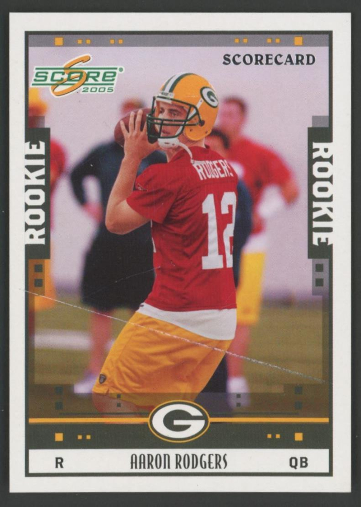 Aaron Rodgers 2005 Score Scorecard #352 #234/599 RC