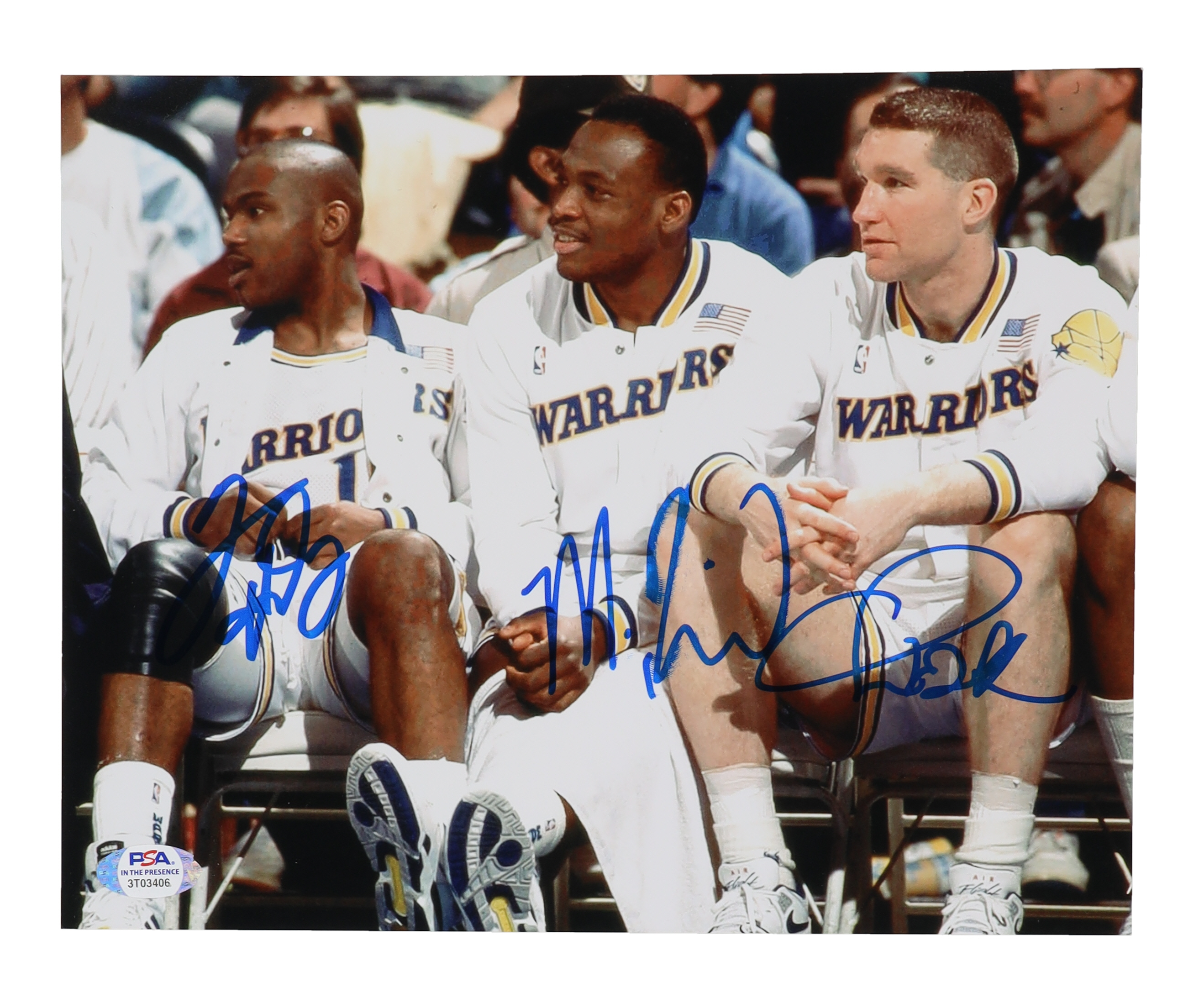 Chris Mullin, Mitch Richmond & Tim Hardaway Signed Warriors 8x10 Photo (PSA) at PristineAuction.com Chris Mullin, Mitch Richmond & Tim Hardaway Signed Warriors 8x10 Photo (PSA) at PristineAuction.com