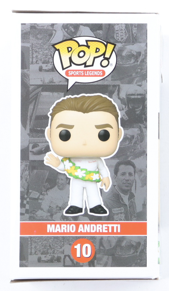 Mario Andretti Signed #10 Mario Andretti Funko Pop! Vinyl Figure (JSA) at PristineAuction.com Mario Andretti Signed #10 Mario Andretti Funko Pop! Vinyl Figure (JSA) at PristineAuction.com