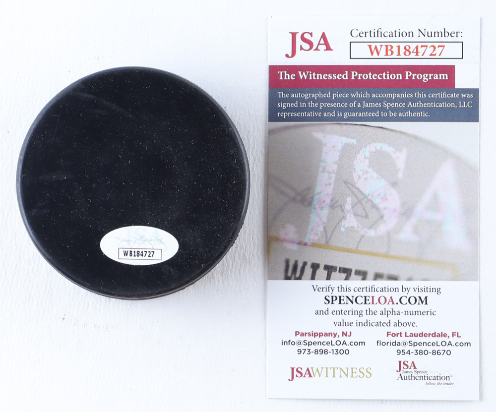 Ken Morrow Signed Team USA Logo Hockey Puck Inscribed "1980 Gold" (JSA) at PristineAuction.com Ken Morrow Signed Team USA Logo Hockey Puck Inscribed "1980 Gold" (JSA) at PristineAuction.com