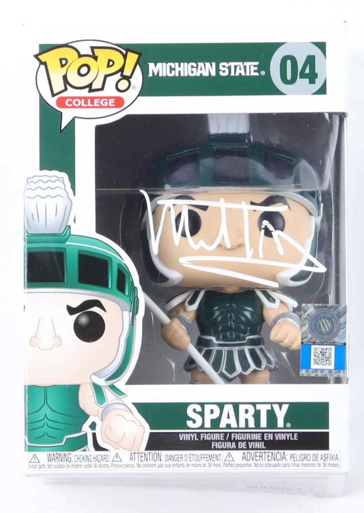 Mel Tucker Signed Michigan State Spartans #04 Sparty Funko Pop! Vinyl Figure (Beckett) at PristineAuction.com Mel Tucker Signed Michigan State Spartans #04 Sparty Funko Pop! Vinyl Figure (Beckett) at PristineAuction.com