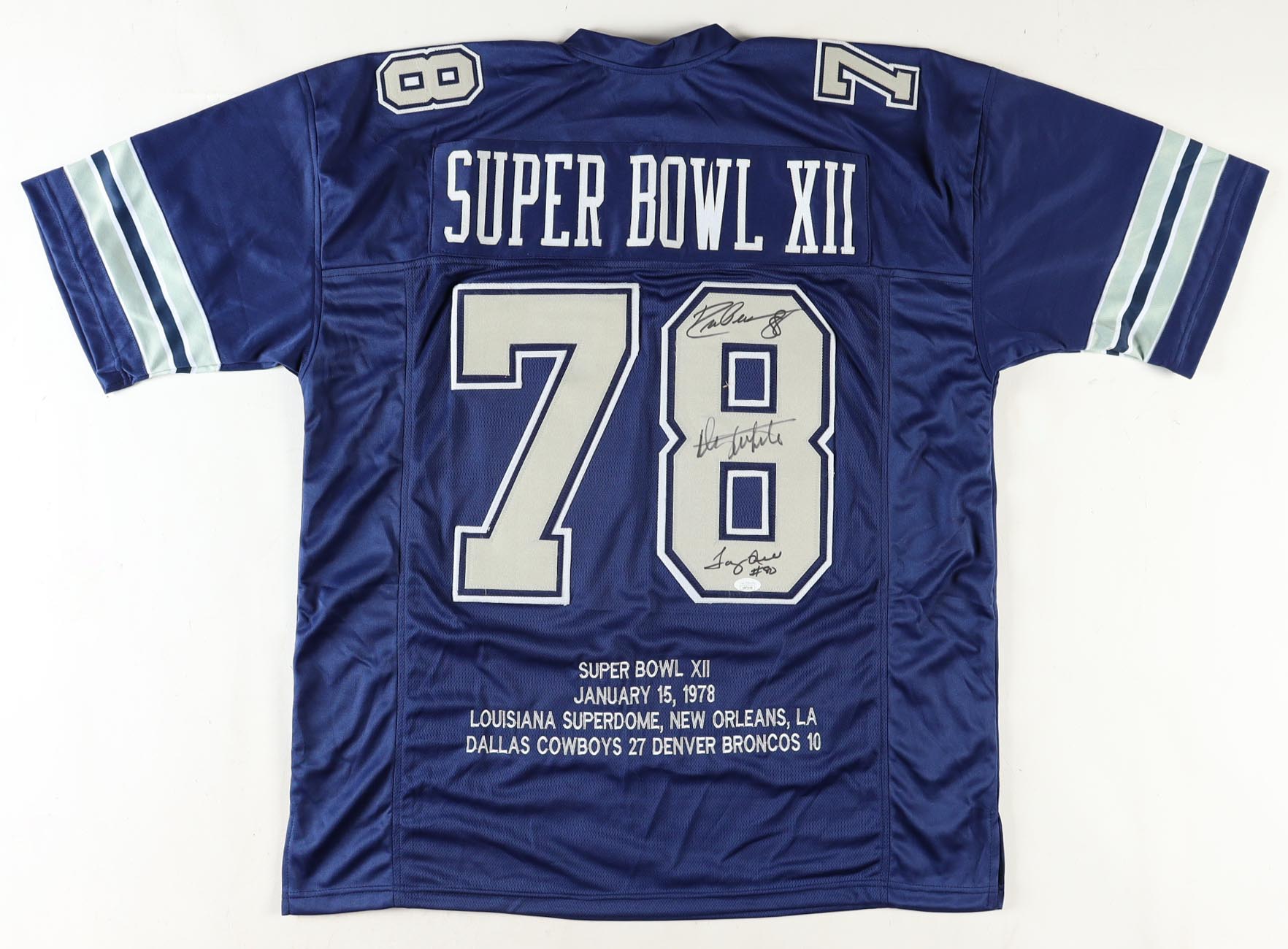 Drew Pearson, Danny White & Tony Hill Signed Jersey (JSA) at PristineAuction.com Drew Pearson, Danny White & Tony Hill Signed Jersey (JSA) at PristineAuction.com