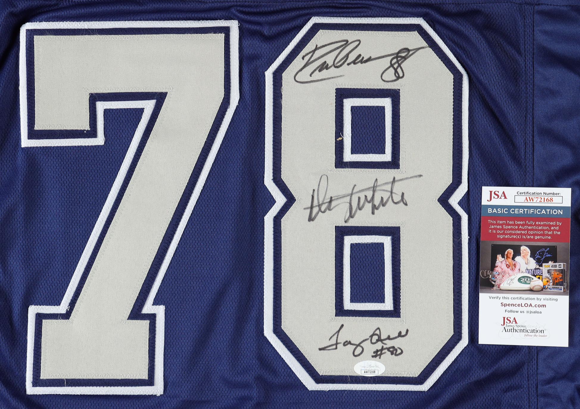 Drew Pearson, Danny White & Tony Hill Signed Jersey (JSA) at PristineAuction.com Drew Pearson, Danny White & Tony Hill Signed Jersey (JSA) at PristineAuction.com