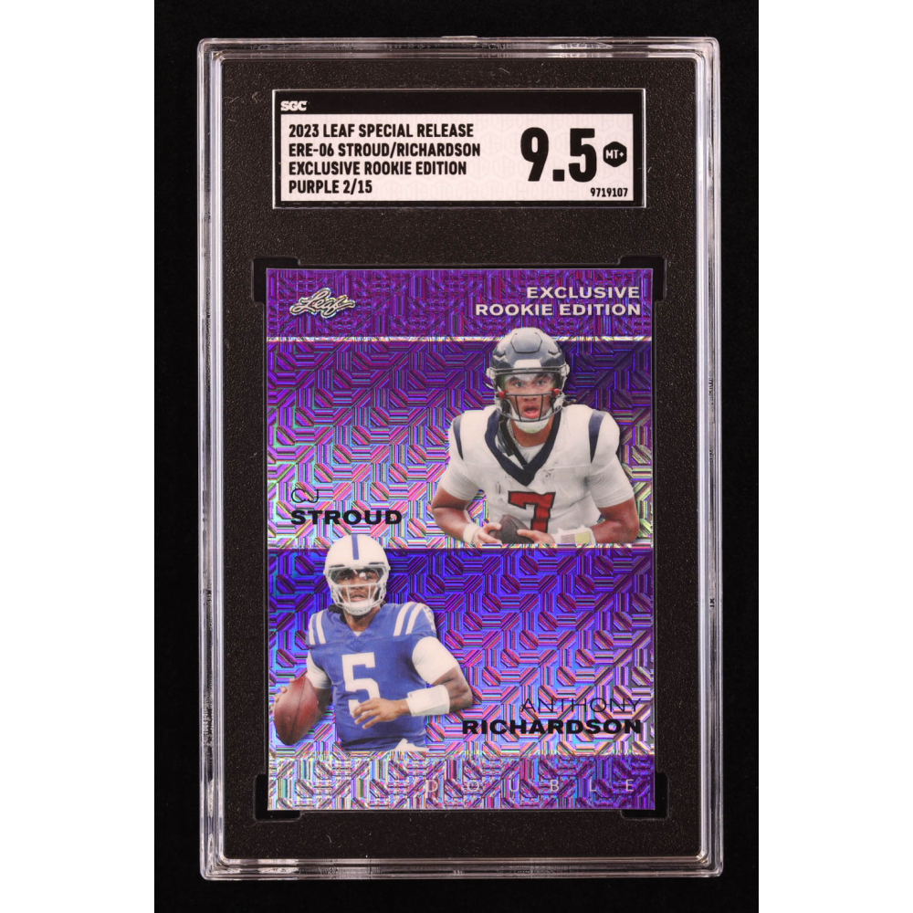 CJ Stroud / Anthony Richardson 2023 Leaf Special Release Exclusive Legends Edition Double Mojo