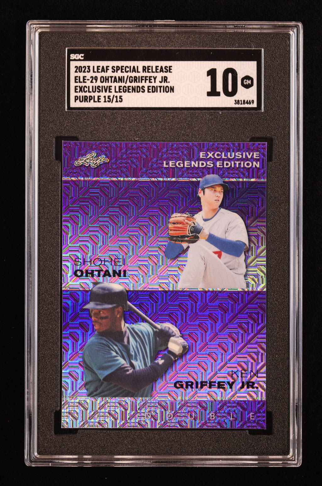 thumbnail interactive-video image 1 of 2024 Leaf Exclusive Legends Baseball Card #ELE-42 – Pujols, Jackson, Griffey Jr., Henderson, Cabrera, De La Cruz 1 of 6