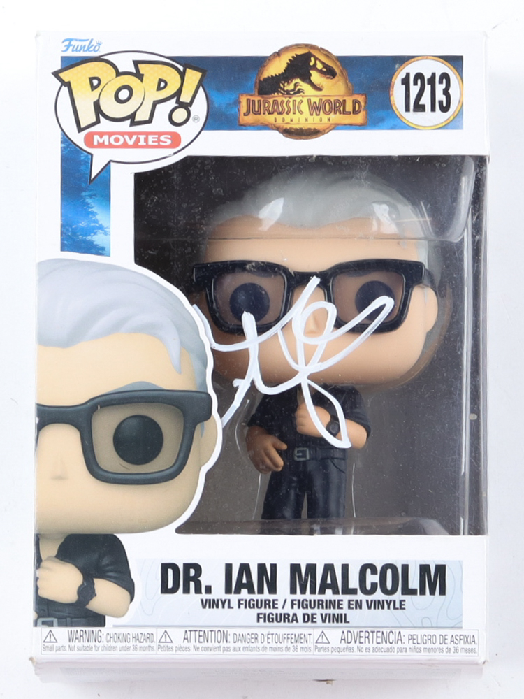 Jeff Goldblum Signed "Jurassic World: Dominion" #1213 Dr. Ian Malcom Funko Pop! Vinyl Figure (AutographCOA) at PristineAuction.com Jeff Goldblum Signed "Jurassic World: Dominion" #1213 Dr. Ian Malcom Funko Pop! Vinyl Figure (AutographCOA) at PristineAuction.com