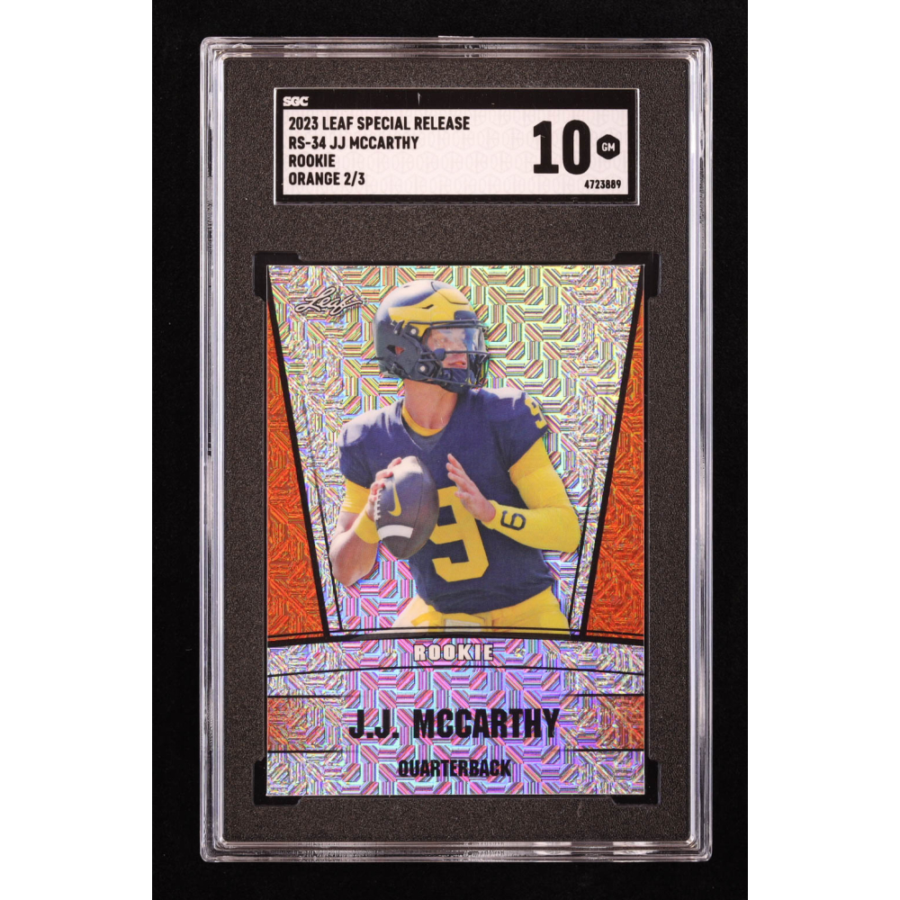 JJ McCarthy (RC) 2024 Panini Select Rookie Signatures Prizm /399