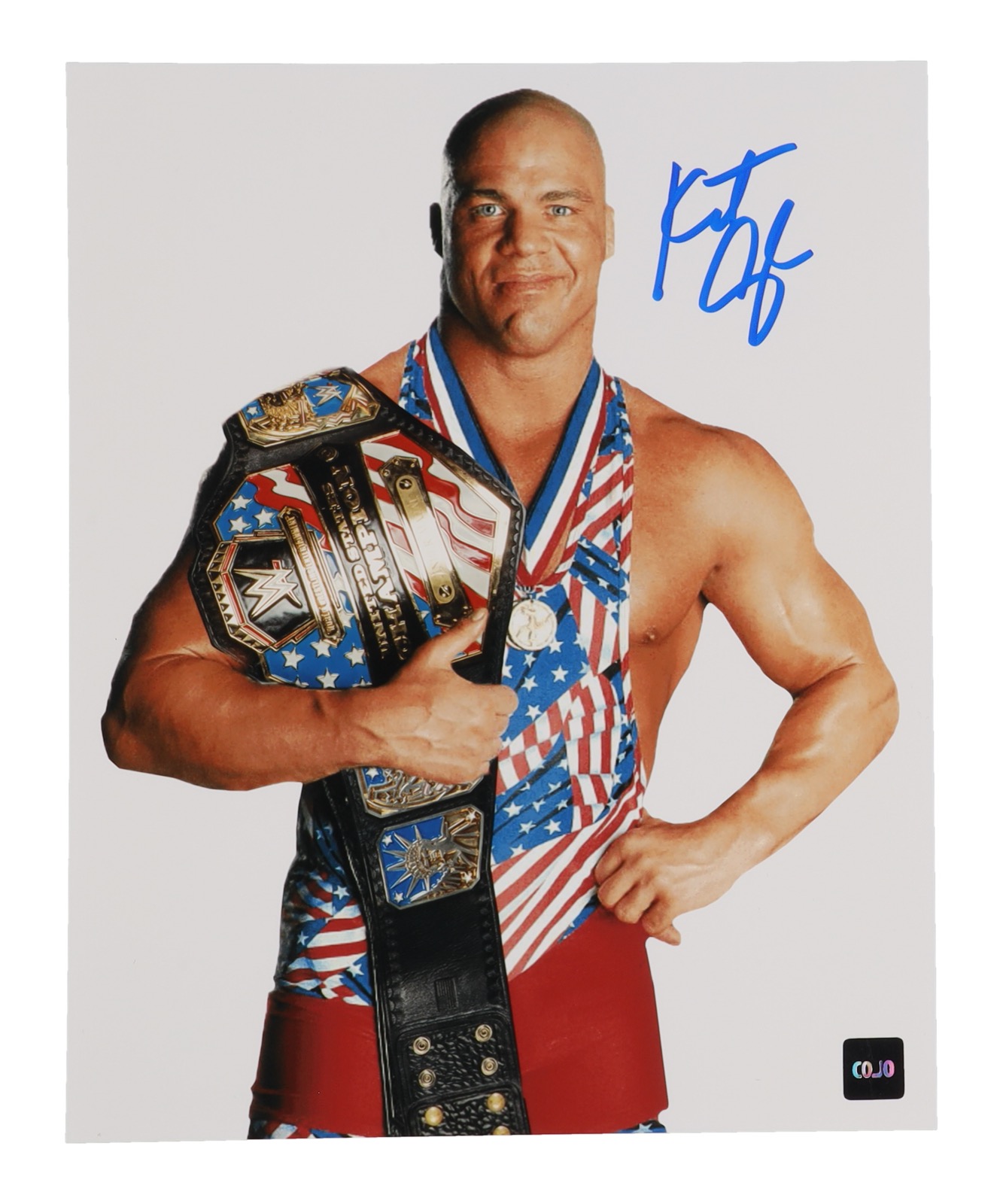 Kurt Angle Signed WWE 8x10 Photo (COJO) at PristineAuction.com Kurt Angle Signed WWE 8x10 Photo (COJO) at PristineAuction.com