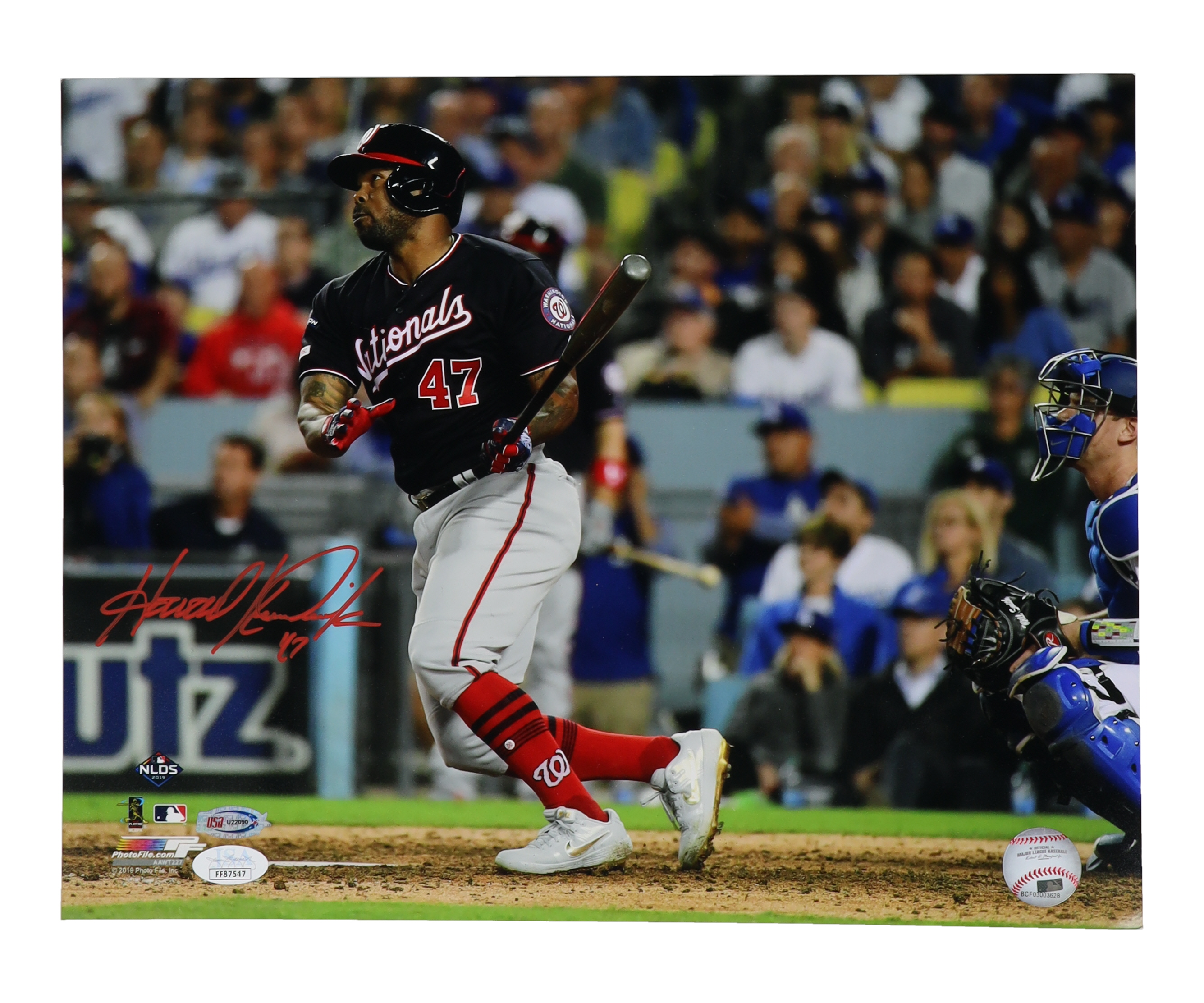 Howie Kendrick Signed Nationals 11x14 Photo (JSA, USA SM & MLB) at PristineAuction.com Howie Kendrick Signed Nationals 11x14 Photo (JSA, USA SM & MLB) at PristineAuction.com