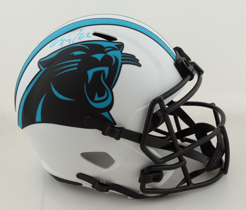 Christian McCaffrey Signed Panthers Full-Size Lunar Eclipse Alternate Speed Helmet (Beckett) at PristineAuction.com Christian McCaffrey Signed Panthers Full-Size Lunar Eclipse Alternate Speed Helmet (Beckett) at PristineAuction.com