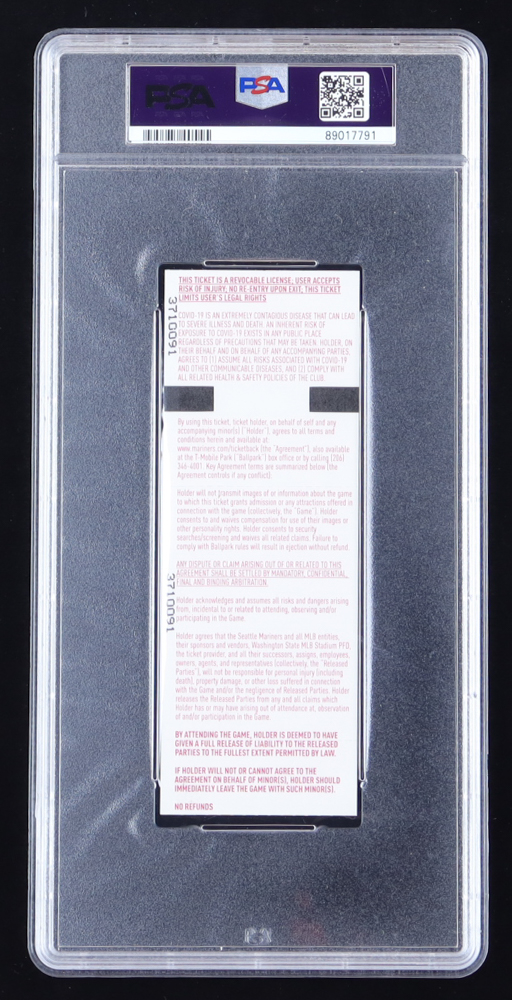 George Kirby Signed 2022 MLB Debut Ticket Inscribed "MLB Debut 5/8/22" (PSA | Auto Grade 10) at PristineAuction.com George Kirby Signed 2022 MLB Debut Ticket Inscribed "MLB Debut 5/8/22" (PSA | Auto Grade 10) at PristineAuction.com