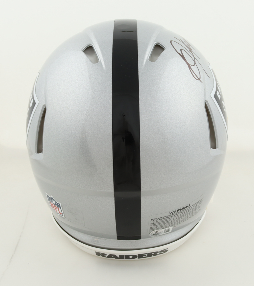 Bo Jackson Signed Raiders Full-Size Authentic On-Field Speed Helmet (Beckett) at PristineAuction.com Bo Jackson Signed Raiders Full-Size Authentic On-Field Speed Helmet (Beckett) at PristineAuction.com