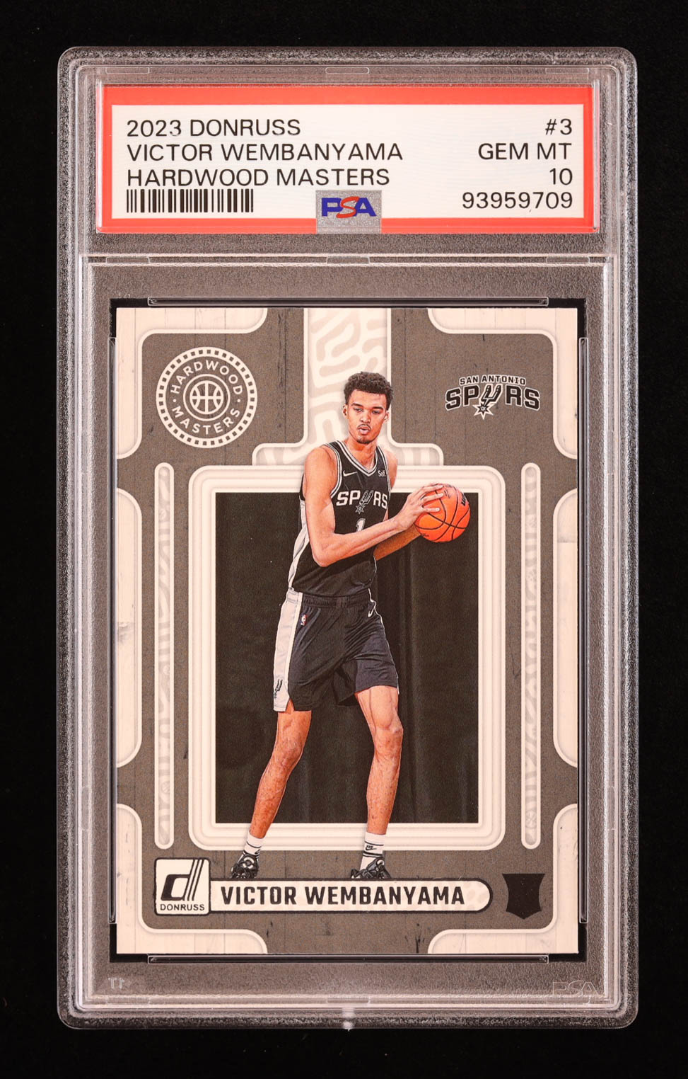 Victor Wembanyama 2023-24 Donruss Hardwood Masters #3 RC (PSA 10) at PristineAuction.com Victor Wembanyama 2023-24 Donruss Hardwood Masters #3 RC (PSA 10) at PristineAuction.com