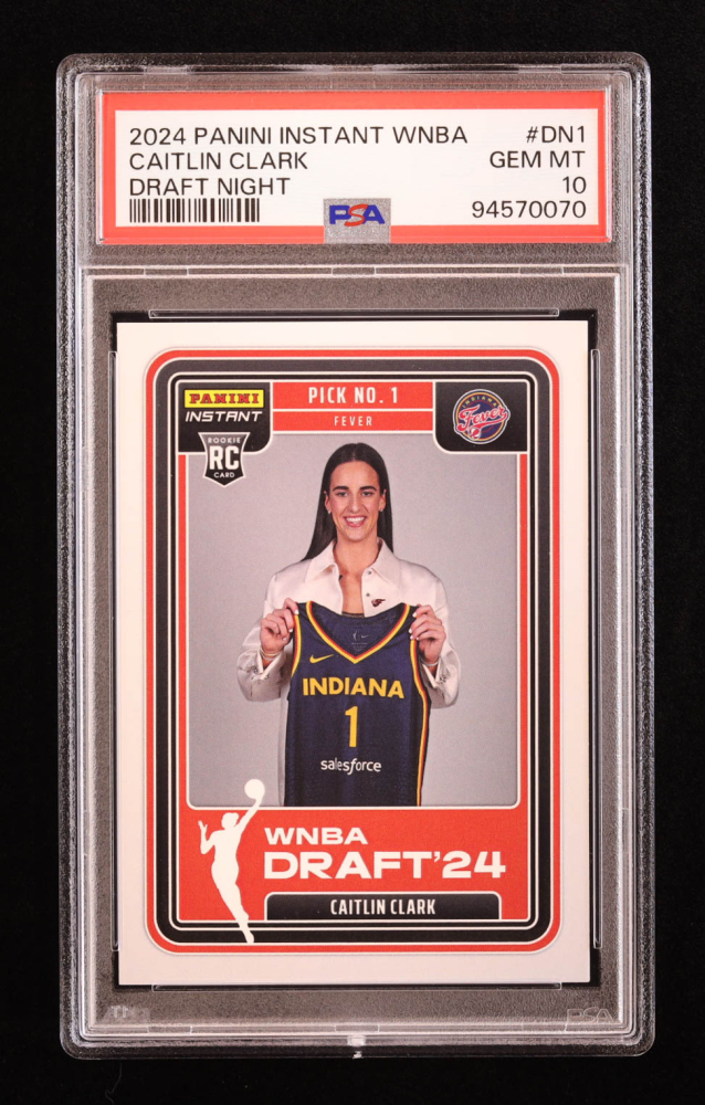ケイトリンクラーク わざとらしい psa10 ドラフトナイト panini instant