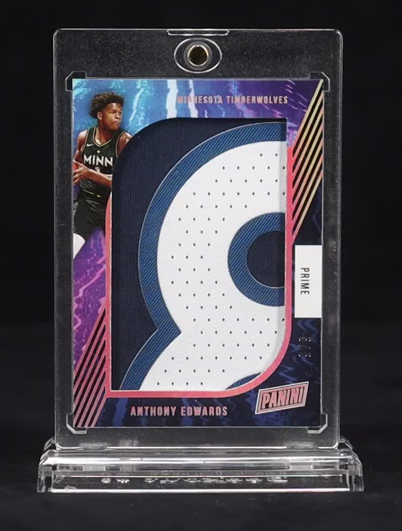 Anthony Edwards 2021 Panini Prime Jumbo Patch #AE #5/5 at PristineAuction.com