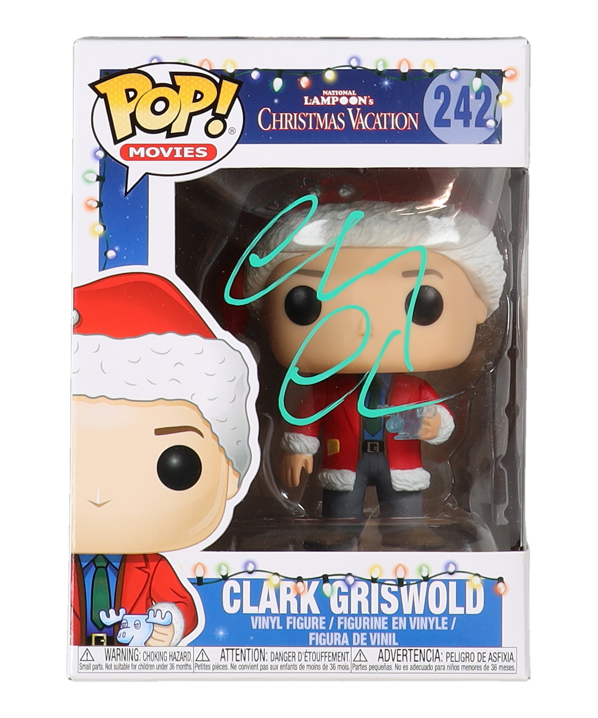 Chevy Chase Signed "National Lampoon's Christmas Vacation" #242 Clark Griswold Funko Pop! Vinyl Figure (Beckett) at PristineAuction.com Chevy Chase Signed "National Lampoon's Christmas Vacation" #242 Clark Griswold Funko Pop! Vinyl Figure (Beckett) at PristineAuction.com