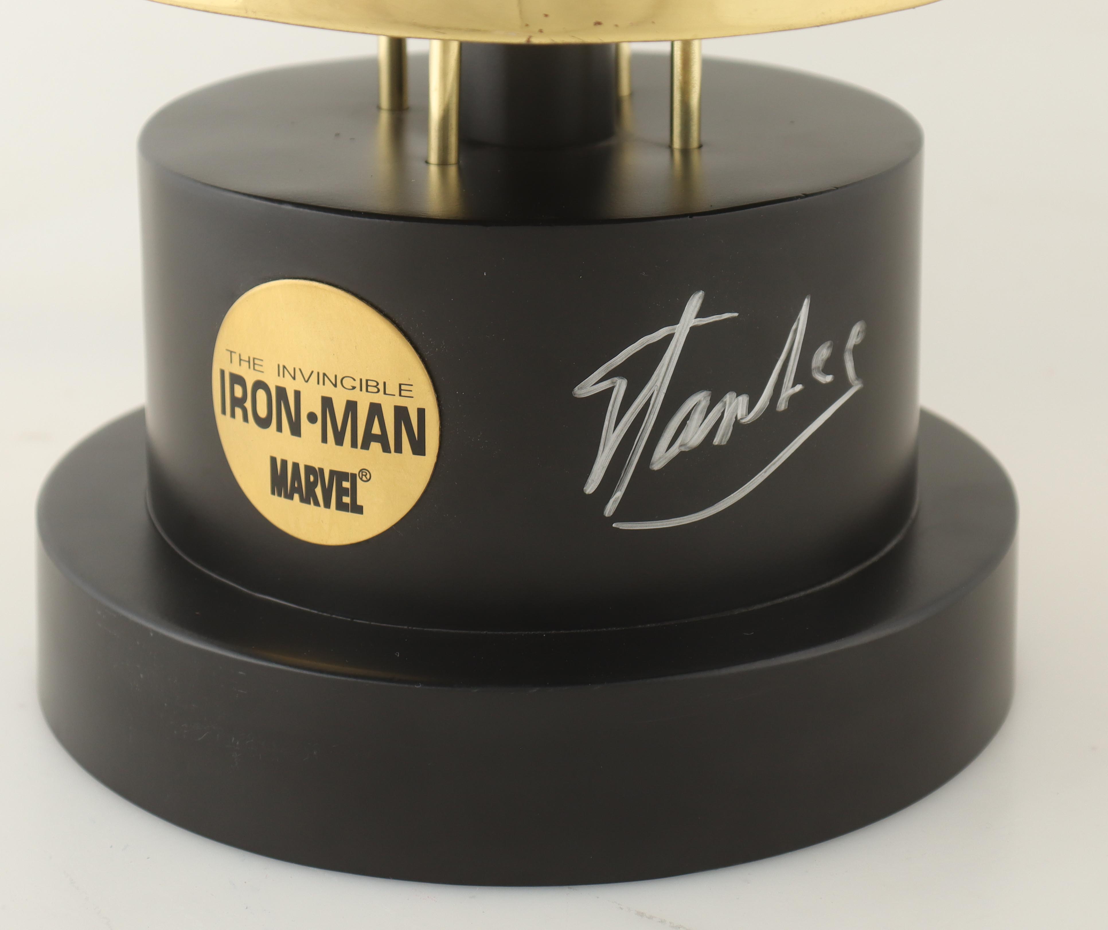 Stan Lee Signed "The Invincible Iron-Man" Helmet Display Stand with LE Full-Size Helmet #237/500 (Beckett) at PristineAuction.com Stan Lee Signed "The Invincible Iron-Man" Helmet Display Stand with LE Full-Size Helmet #237/500 (Beckett) at PristineAuction.com
