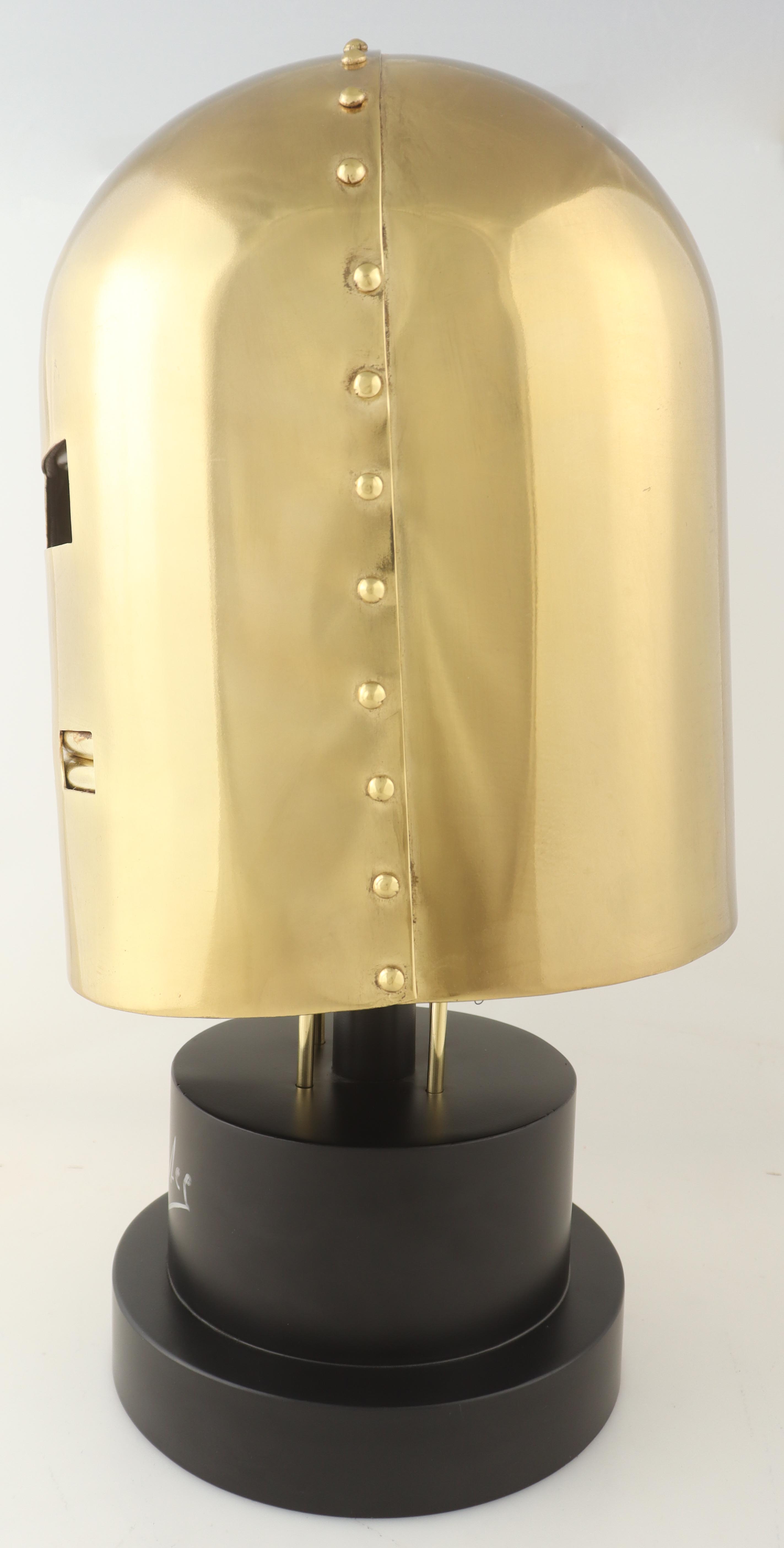 Stan Lee Signed "The Invincible Iron-Man" Helmet Display Stand with LE Full-Size Helmet #237/500 (Beckett) at PristineAuction.com Stan Lee Signed "The Invincible Iron-Man" Helmet Display Stand with LE Full-Size Helmet #237/500 (Beckett) at PristineAuction.com