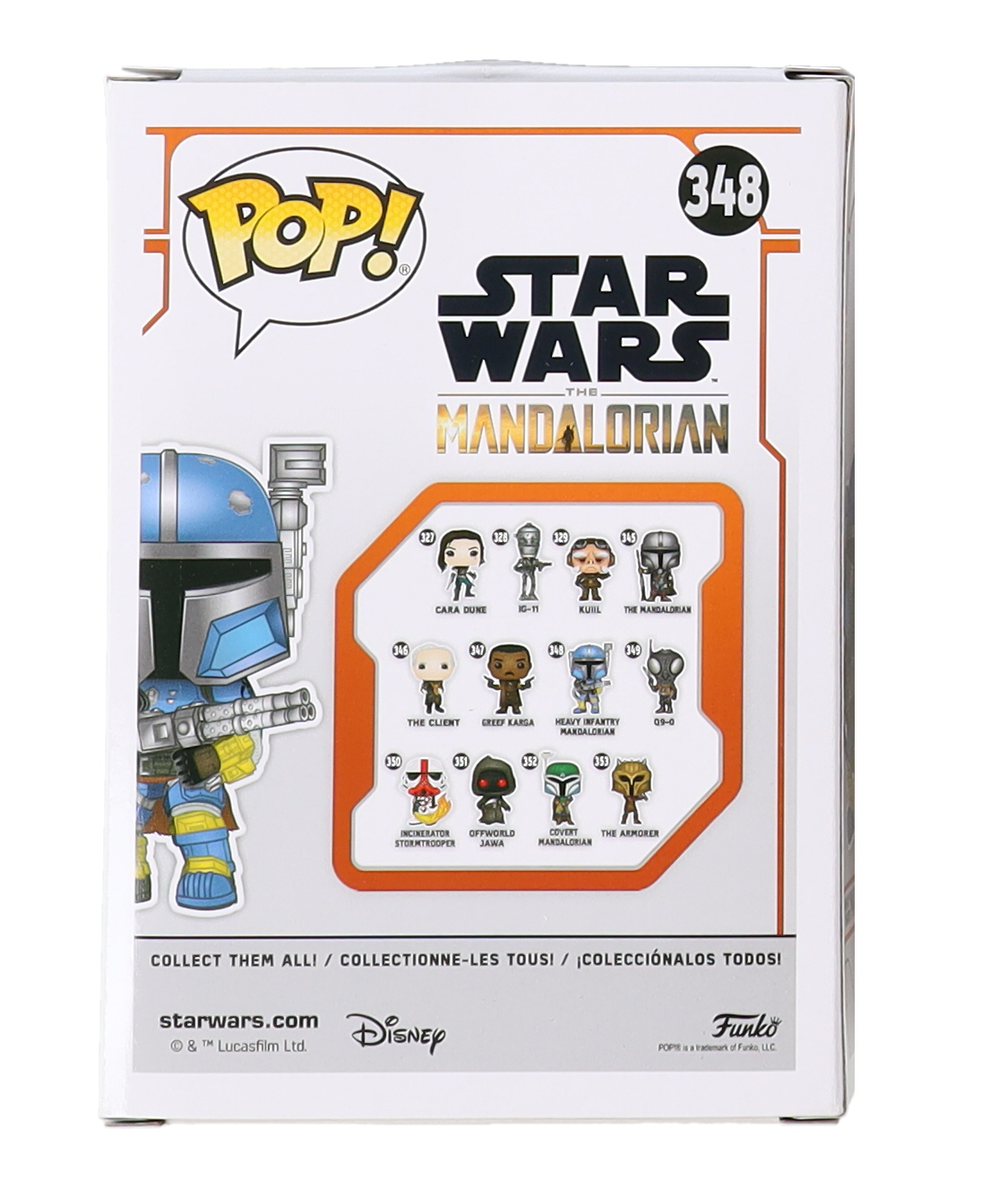 Tait Fletcher Signed "Star Wars: The Mandalorian" #348 Heavy Infantry Mandalorian Funko Pop! Vinyl Figure Inscribed "Hold The Line.. This Is The Way!!" & "Heavy" (JSA) at PristineAuction.com Tait Fletcher Signed "Star Wars: The Mandalorian" #348 Heavy Infantry Mandalorian Funko Pop! Vinyl Figure Inscribed "Hold The Line.. This Is The Way!!" & "Heavy" (JSA) at PristineAuction.com