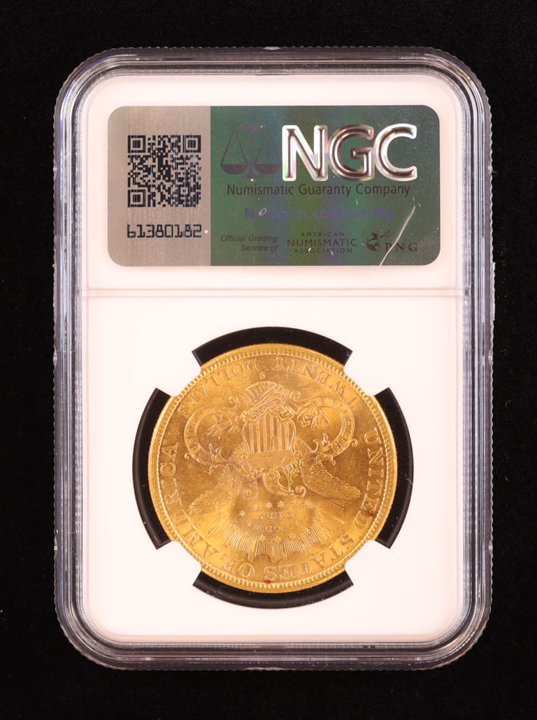 1895-S $20 Liberty Head Gold Double Eagle Coin (NGC MS61) at PristineAuction.com 1895-S $20 Liberty Head Gold Double Eagle Coin (NGC MS61) at PristineAuction.com