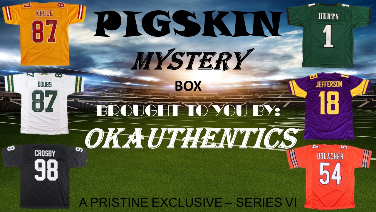 OKAUTHENTICS Pigskin Mystery Box Series VI at PristineAuction.com OKAUTHENTICS Pigskin Mystery Box Series VI at PristineAuction.com