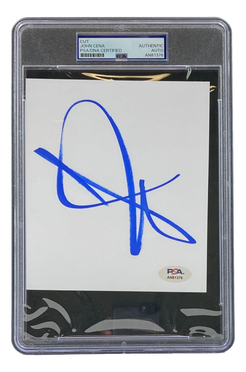 John Cena Signed Cut (PSA) at PristineAuction.com John Cena Signed Cut (PSA) at PristineAuction.com