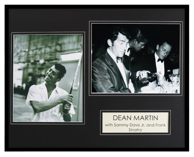 Dean Martin, Sammy Davis Jr. & Frank Sinatra Custom Framed Photo ...