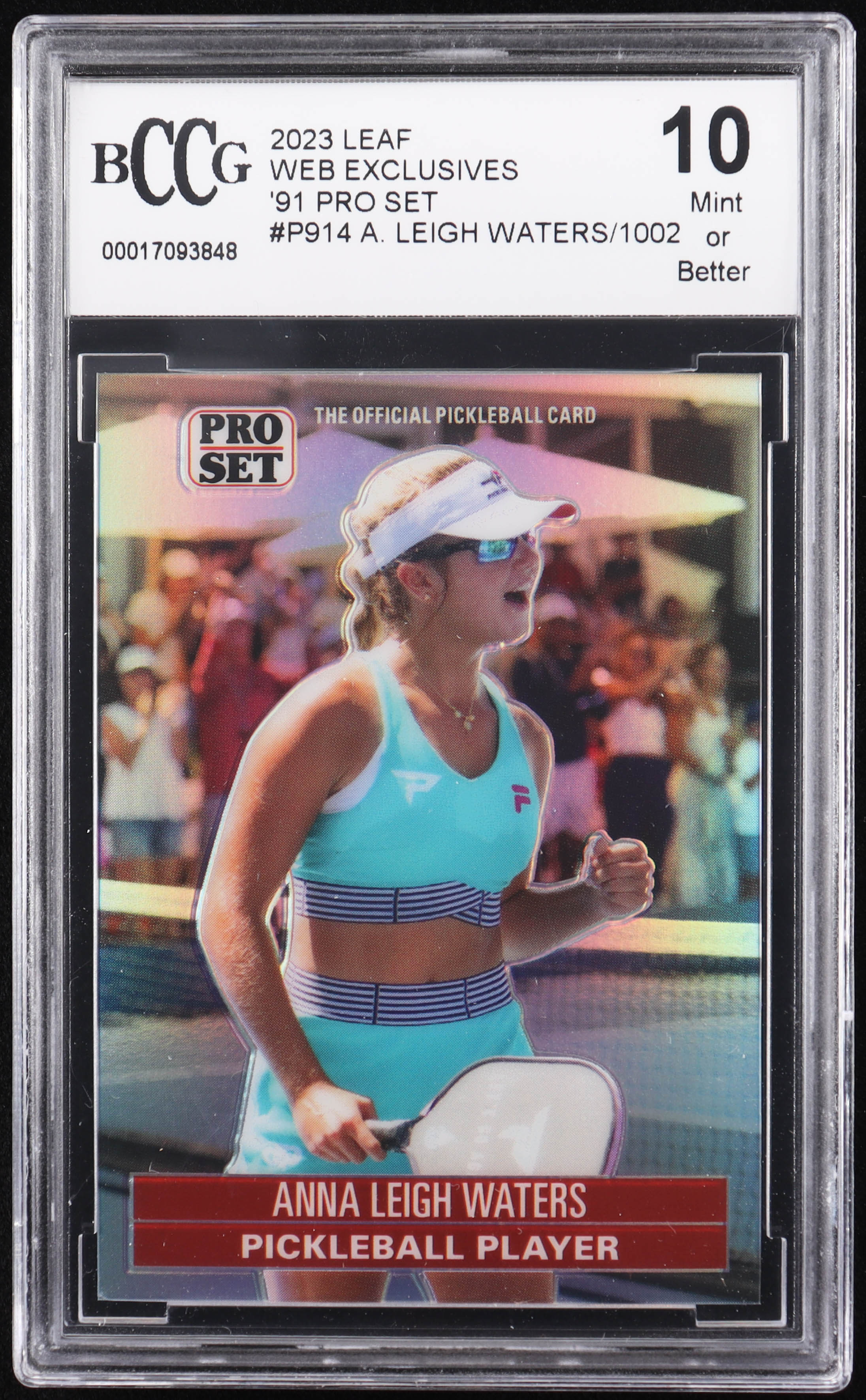 Anna Leigh Waters 2023 Leaf Web Exclusives '91 Pro Set #P914 #784/1002 (BCCG 10) at PristineAuction.com Anna Leigh Waters 2023 Leaf Web Exclusives '91 Pro Set #P914 #784/1002 (BCCG 10) at PristineAuction.com
