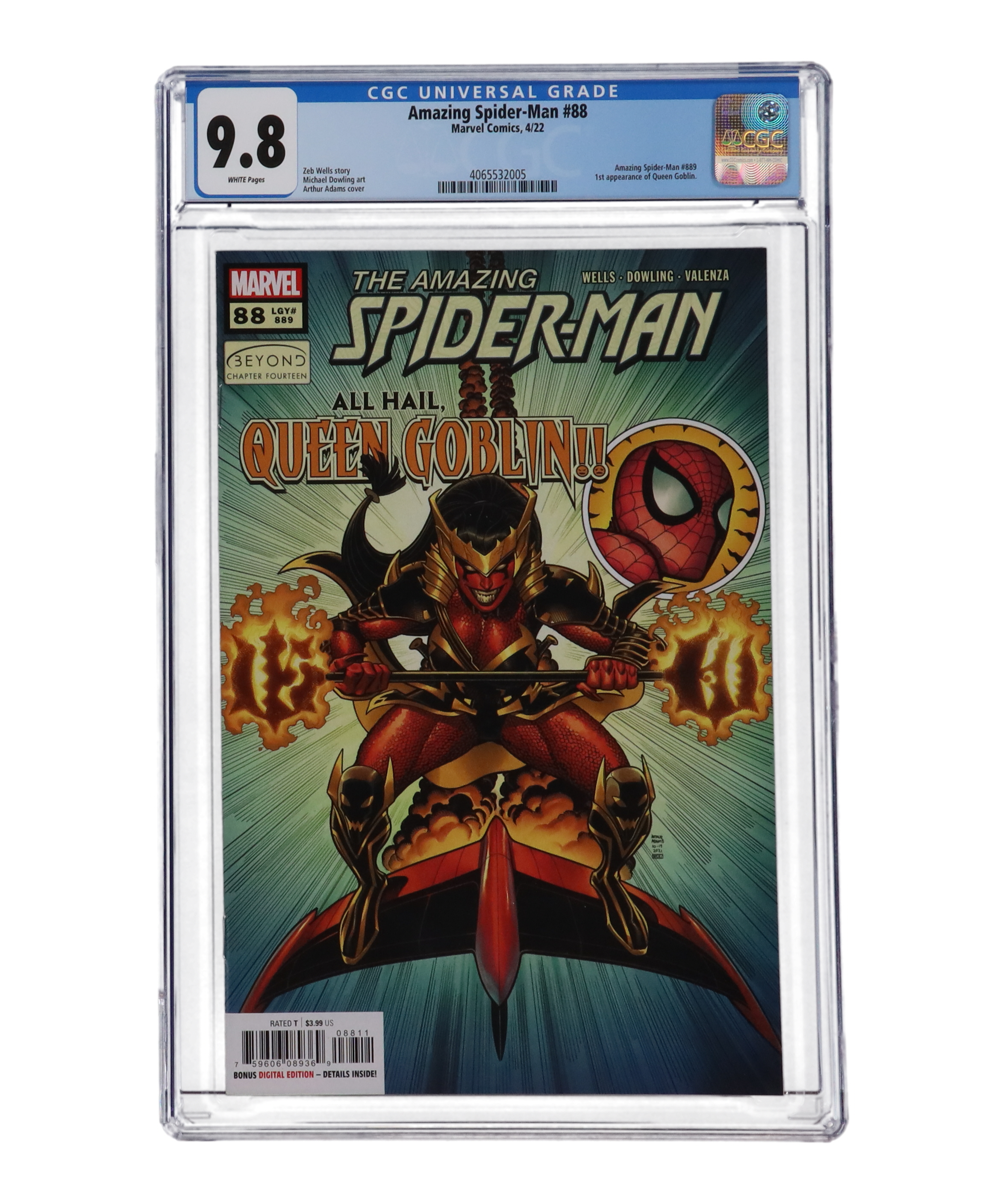 2022 "The Amazing Spider-Man" Issue #88 Marvel Comic Book (CGC 9.8) at PristineAuction.com 2022 "The Amazing Spider-Man" Issue #88 Marvel Comic Book (CGC 9.8) at PristineAuction.com