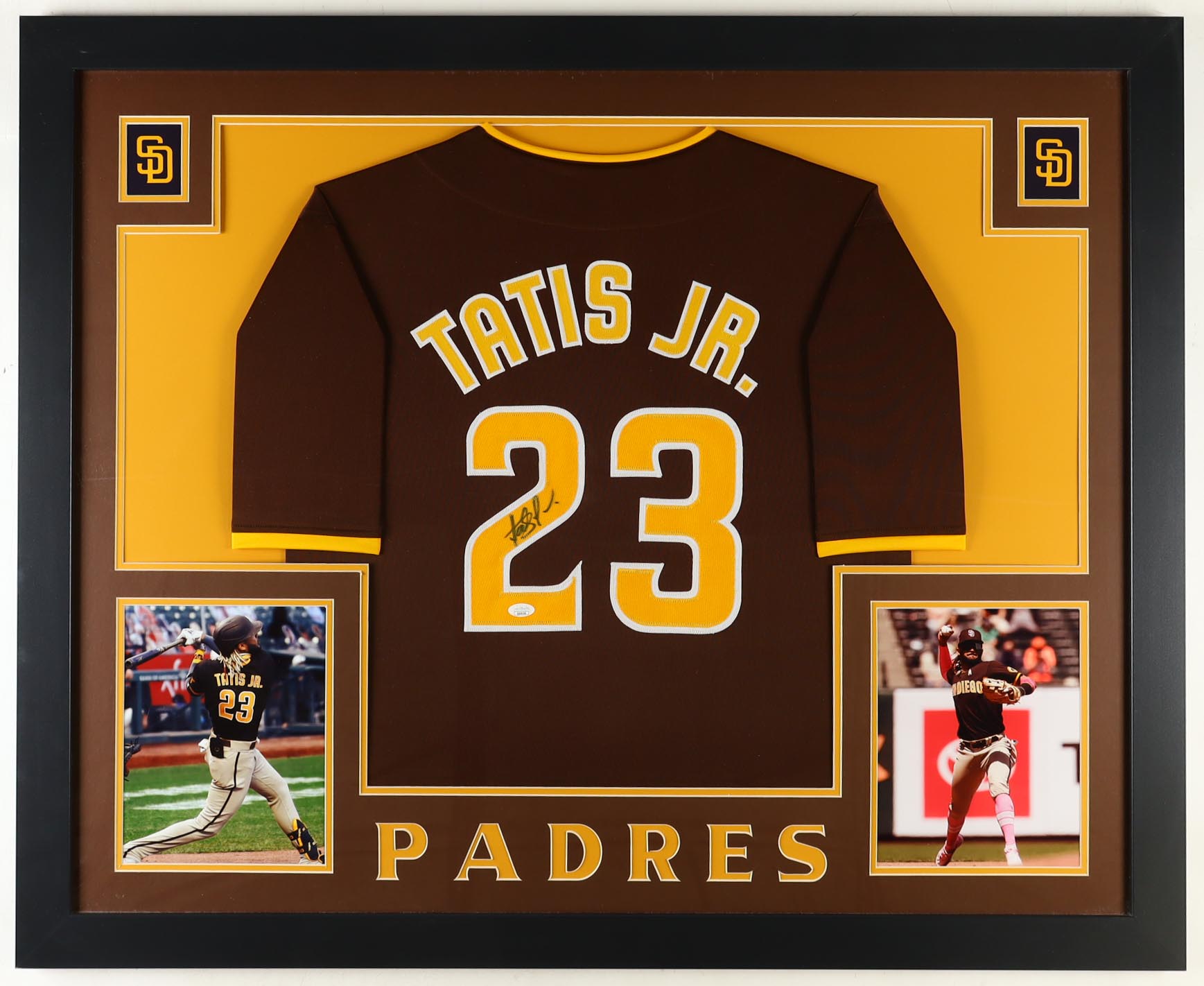Fernando Tatís Jr. Signed Custom Framed Jersey Display (JSA) at PristineAuction.com Fernando Tatís Jr. Signed Custom Framed Jersey Display (JSA) at PristineAuction.com