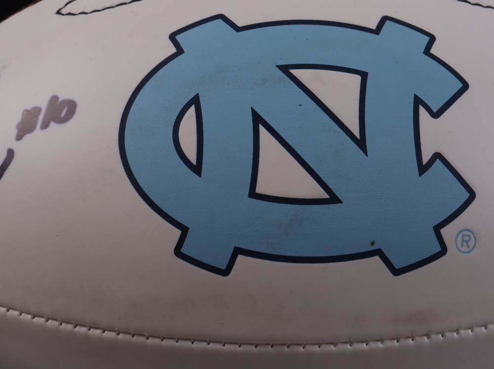 Drake Maye Signed North Carolina Tar Heels Logo Football (Beckett) at PristineAuction.com Drake Maye Signed North Carolina Tar Heels Logo Football (Beckett) at PristineAuction.com