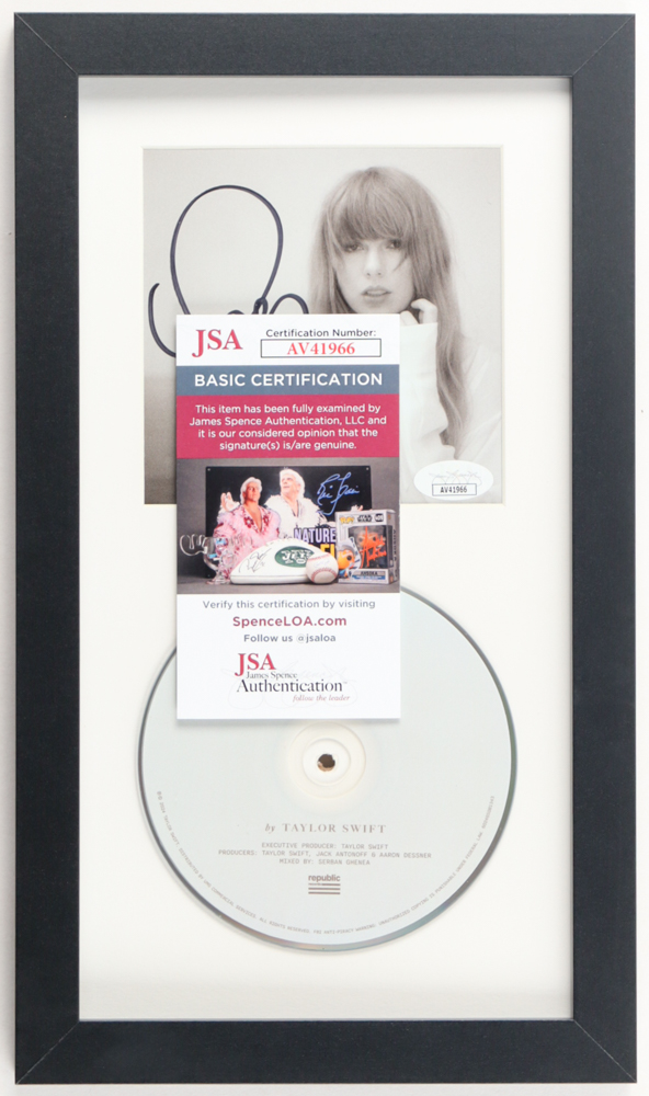 Taylor Swift Signed Custom Framed "The Tortured Poets Department" CD Album Insert Display With Disc (JSA) at PristineAuction.com Taylor Swift Signed Custom Framed "The Tortured Poets Department" CD Album Insert Display With Disc (JSA) at PristineAuction.com