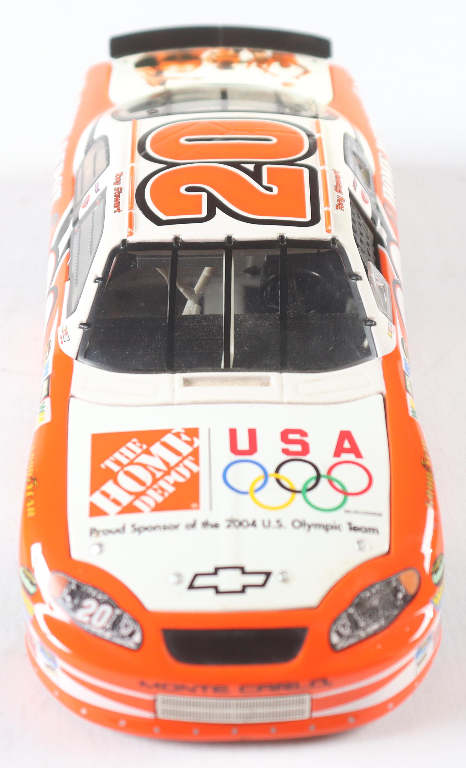 Tony Stewart LE #20 Home Depot / 2004 U.S. Olympics 2004 Monte Carlo 1:24 Die-Cast Car at PristineAuction.com Tony Stewart LE #20 Home Depot / 2004 U.S. Olympics 2004 Monte Carlo 1:24 Die-Cast Car at PristineAuction.com