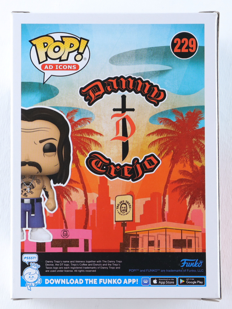 Danny Trejo Signed 229 Funko Pop! Vinyl Figure (Beckett) Pristine