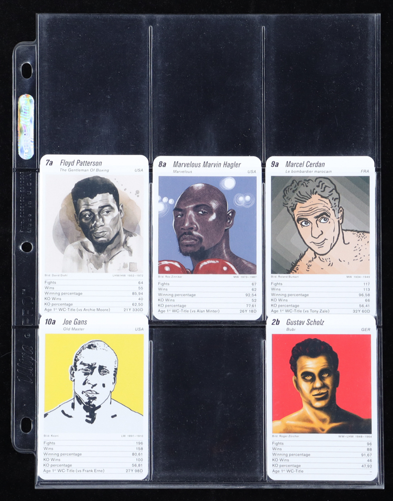 Switzerland Quartet Complete Boxing Set of (40) Cards including Muhammad Ali #7B, Mike Tyson #1B, Oscar De La Hoya #1D, Evander Holyfield #1A at PristineAuction.com Switzerland Quartet Complete Boxing Set of (40) Cards including Muhammad Ali #7B, Mike Tyson #1B, Oscar De La Hoya #1D, Evander Holyfield #1A at PristineAuction.com