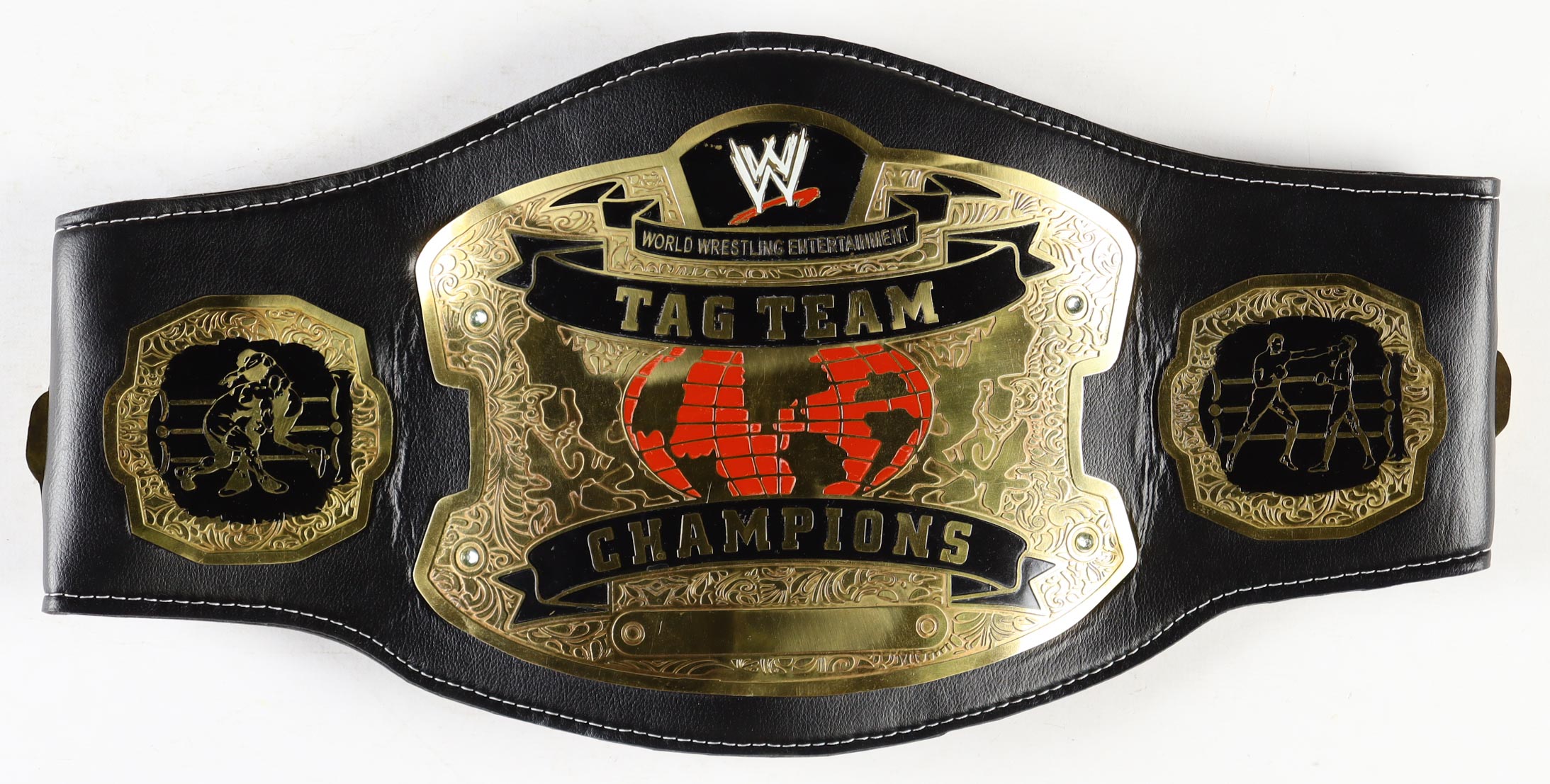 Brutus Beefcake & Greg Valentine Signed 52" WWE Replica Tag Team Championship Belt (Playball Ink) at PristineAuction.com Brutus Beefcake & Greg Valentine Signed 52" WWE Replica Tag Team Championship Belt (Playball Ink) at PristineAuction.com